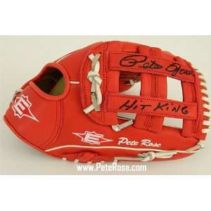  Hit King Baseball Mitt Autographed and Personalized 