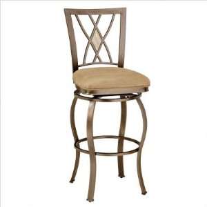 Brookside Diamond Fossil Back Swivel Counter Stool By Hillsdale House 