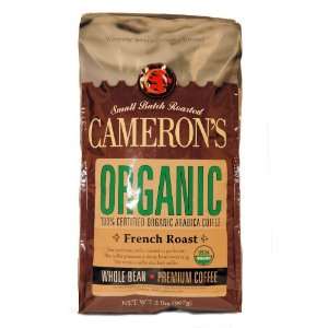 Camerons Organic French Roast Whole Bean Coffee, 32 Ounce Bag  