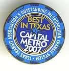 Texas Transit System Capital Metro Hat Lapel Pin