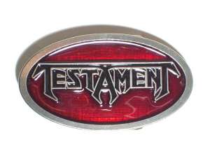 TESTAMENT Logo Belt Buckle Official Thrash Metal NEW  