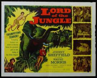 LORD OF THE JUNGLE   original 22x28 movie poster BOMBA  