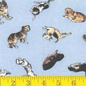  58 Wide Jersey Knit Dogs Club Fabric By The Yard Arts 