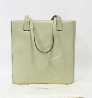 Auth Bally Pale Green Leather Hand Shoulder bag made in ITALY with 