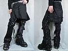 KERA Punk Goth cover+strap+la​ce up back black Pants M