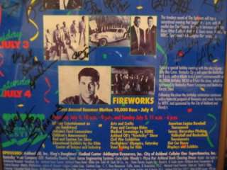 03 Summer Motion SIGNED Poster Johnny Rivers The Spinners Billy Ray 