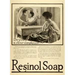  1918 Ad Resinol Soap Complexion Skin Care World War I 