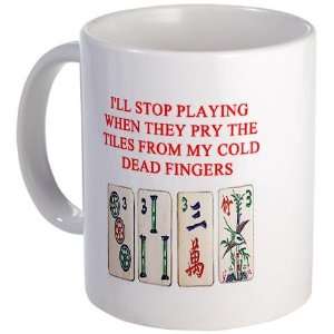  mahjong player joke Funny Mug by  Kitchen 