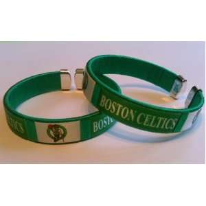 Boston Celtics Team Logo Basketball Bracelet Wristband (2 