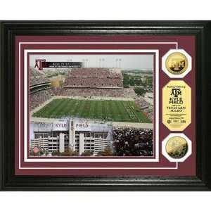  Texas A&M Kyle Field 24KT Gold Coin Photo Mint   College 
