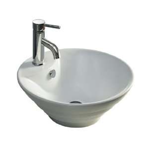 Sinkware China Luxe Collection  Terrace Bisque Above Counter Bathroom 