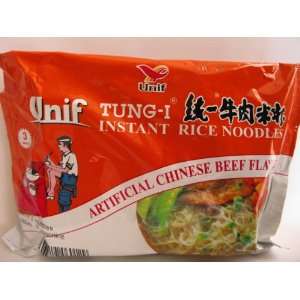 Tung I Ramen Instant Rice Noodles, Artificial Chinese Beef, 3 oz (30 