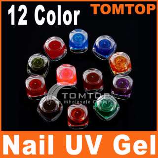 New 12 Colors Pure Translucence Nail Art UV Builder Gel  