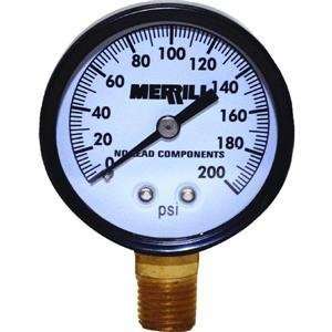    Merrill Mfg. PGNL200 Low Lead Pressure Gauge