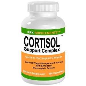  Cortisol Support Complex 180 Capsules Burn Belly Fat KRK 