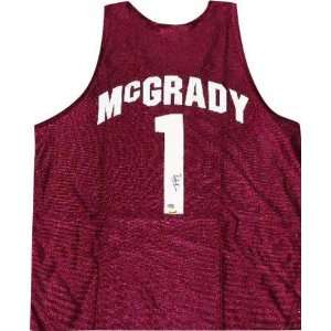  Tracy McGrady Mount Zion High School Autographed Maroon 