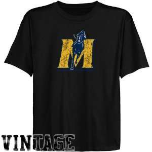 NCAA Murray State Racers Youth Black Distressed Logo Vintage T shirt
