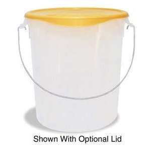  Rubbermaid Semi Clear Plastic Pail With Bail 5 1/2 Gal. 13 