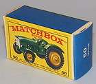 Matchbox #50 John Deere Lanz Tractor ORIGINAL EMPTY BOX