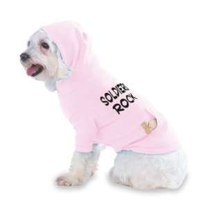Soldiers Rock Hooded (Hoody) T Shirt with pocket for your Dog or Cat 