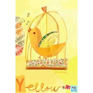 Petite Yellow Bird Canvas Reproduction 