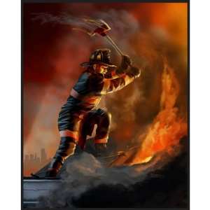 Firefighter Tougher Than Hell Print 