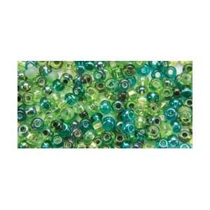  Beaders Paradise Glass Bead Tubes 24 Grams 6/0 Emerald 