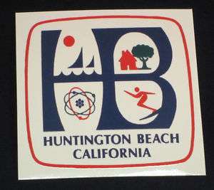 Official City of Huntington Beach Sticker  