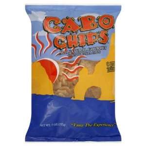 Cabo Chips Tortilla Chips, 9 Ounce (Pack of 12)  Grocery 