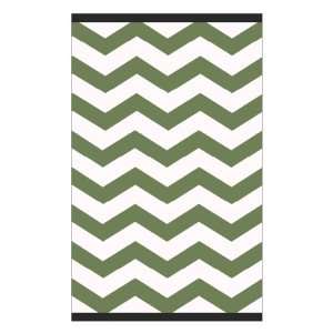  Taka Rug in Green & White