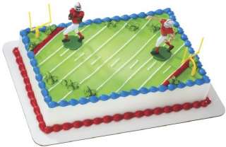 FOOTBALL Touchdown cake kit party favors game tailgate  