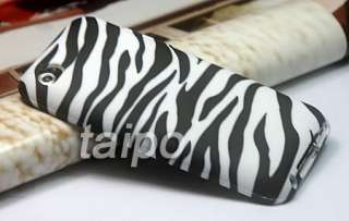 Zebra soft gel Back Case Cover FOR IPOD TOUCH 4 4TH GEN  