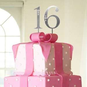    Swarovski Accent Number Cake Toppers