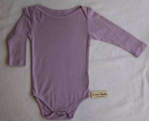 NWT Baby PURPLE ONESIE Bodysuit Pima Cotton 12 18 Month  