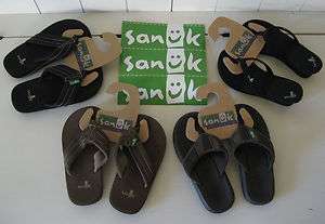 SANUK sandals flip flops YOU CHOOSE color/style 12 13 Youth NEW NWT 