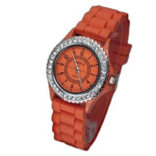   Gel Silicone Crystal Men Lady Jelly Watch Gifts Stylish Fashion Luxury