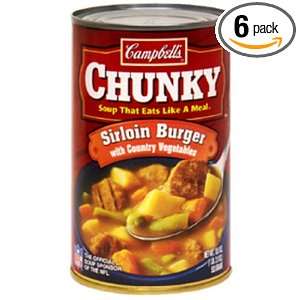 Campbells Chunky Sirloin Burger with Country Vegetables Soup, 18.8 