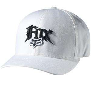  Fox Racing Next Century Flexfit Hat   Small/Medium/White 