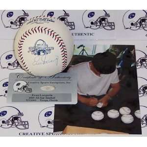 Evan Longoria Autographed Ball   2009 All Star Official   Autographed 