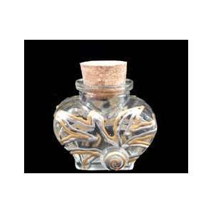 Enchantment Design   Hand Painted   Small Heart Shaped Bottle with 