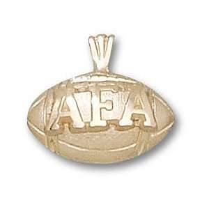  Air Force Falcons Solid 10K Gold AFA Football Pendant 