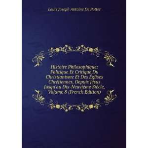   French Edition) Louis Joseph Antoine De Potter  Books