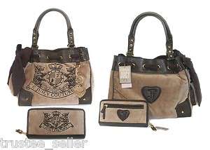  COUTURE Rich Camel Scottie Embroidery Daydreamer Bag w/ Charm & Wallet