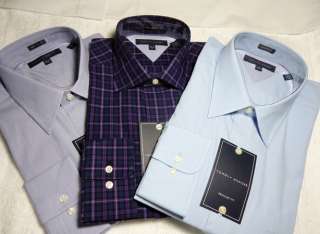 NWT $65 TOMMY HILFIGER DRESS/CASUAL SHIRTS VARIOUS STYLES, COLORS 