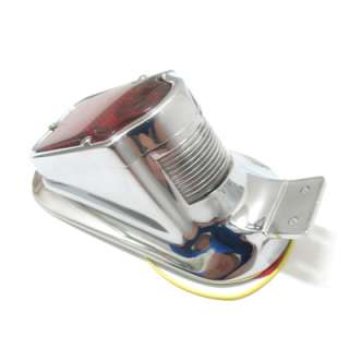 Tombstone Chrome LED Taillight for Harley Models  