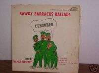 33 LP Record Album Bawdy Barracks Ballads  