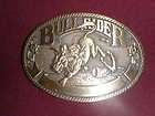 Bull Rider first edition #120 mens solid brass ADM belt buckle cowboy 