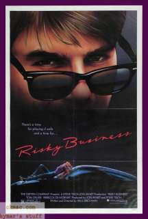 RISKY BUSINESS Original 1Sheet Movie Poster Tom Cruise  