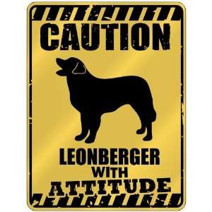  New  Caution  Leonberger With Attitude  Parking Sign 