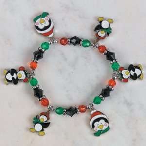  Beaded Penguin Charm Bracelet Craft Kit   Craft Kits & Projects 